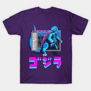 [ゴジラ] Godzilla Vaporwave T-Shirt